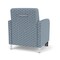 Lesro Siena Guest Chair w/ Front Casters, Bru Steel Legs, RS RainSong Back, MD Titan Seat, RS RainSong Panels SN1101 - alternate 3